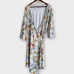 Caden Lane Floral Maternity Women’s Robe Wrap Loungwear